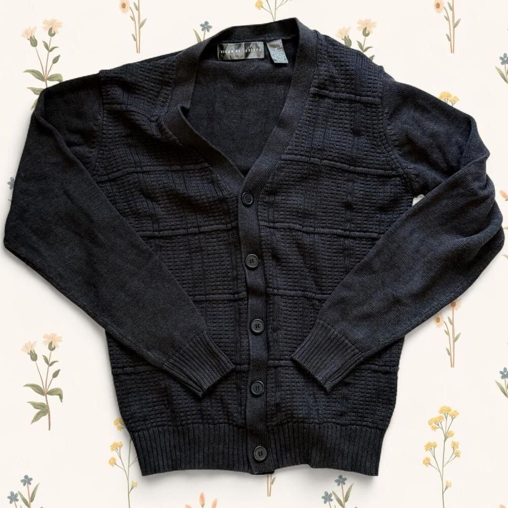 Cozy Vintage Grandpa Cardigan Oscar de la Renta Medium